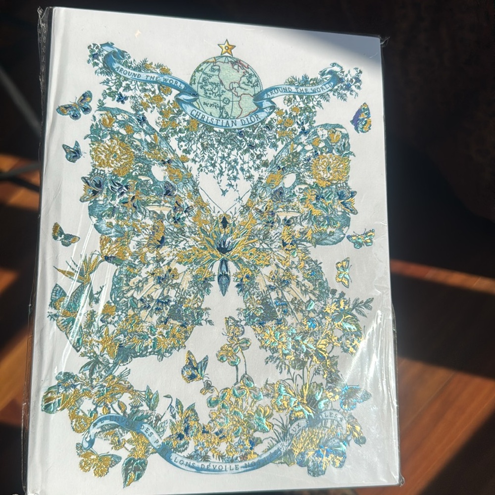 Dior Blue, Green and White Floral Notebook with Butterflies.🦋 - Picture 4 of 7